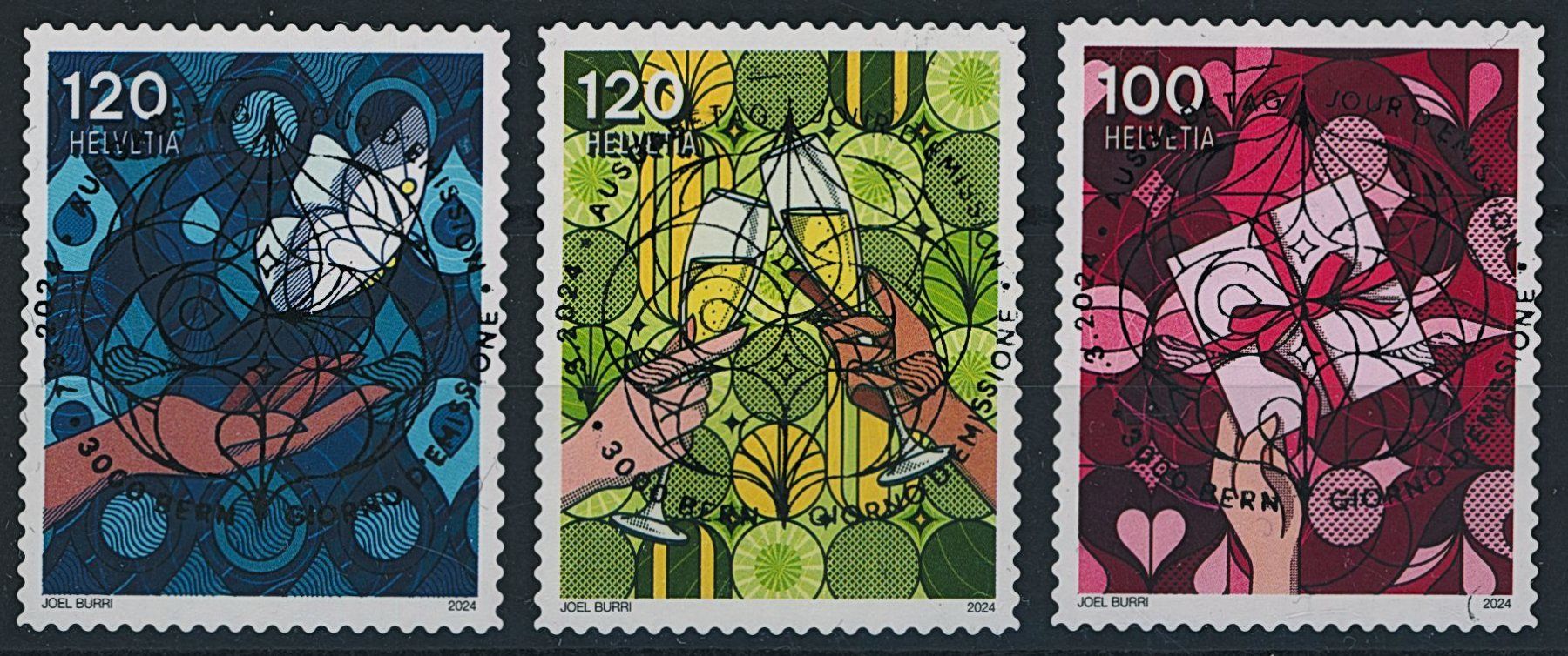Tutti i francobolli: 2024 - Anlässe - Ersttag Voll Stempel ET – Usato da Schindellegi venduto da leecollect