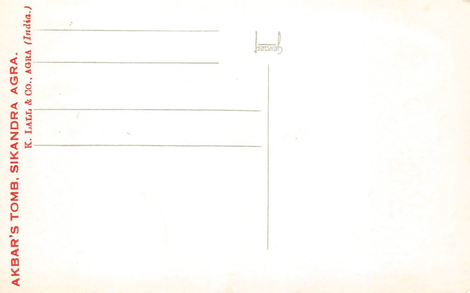 Cartoline postali: 3x Agra, Akbar's Tomb, Sikandra – Usato da Ottikon b.Kemptth. venduto da Neptun1974 5