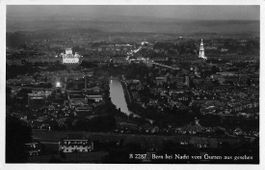 GRUSS aus BERN bei NACHT 1950