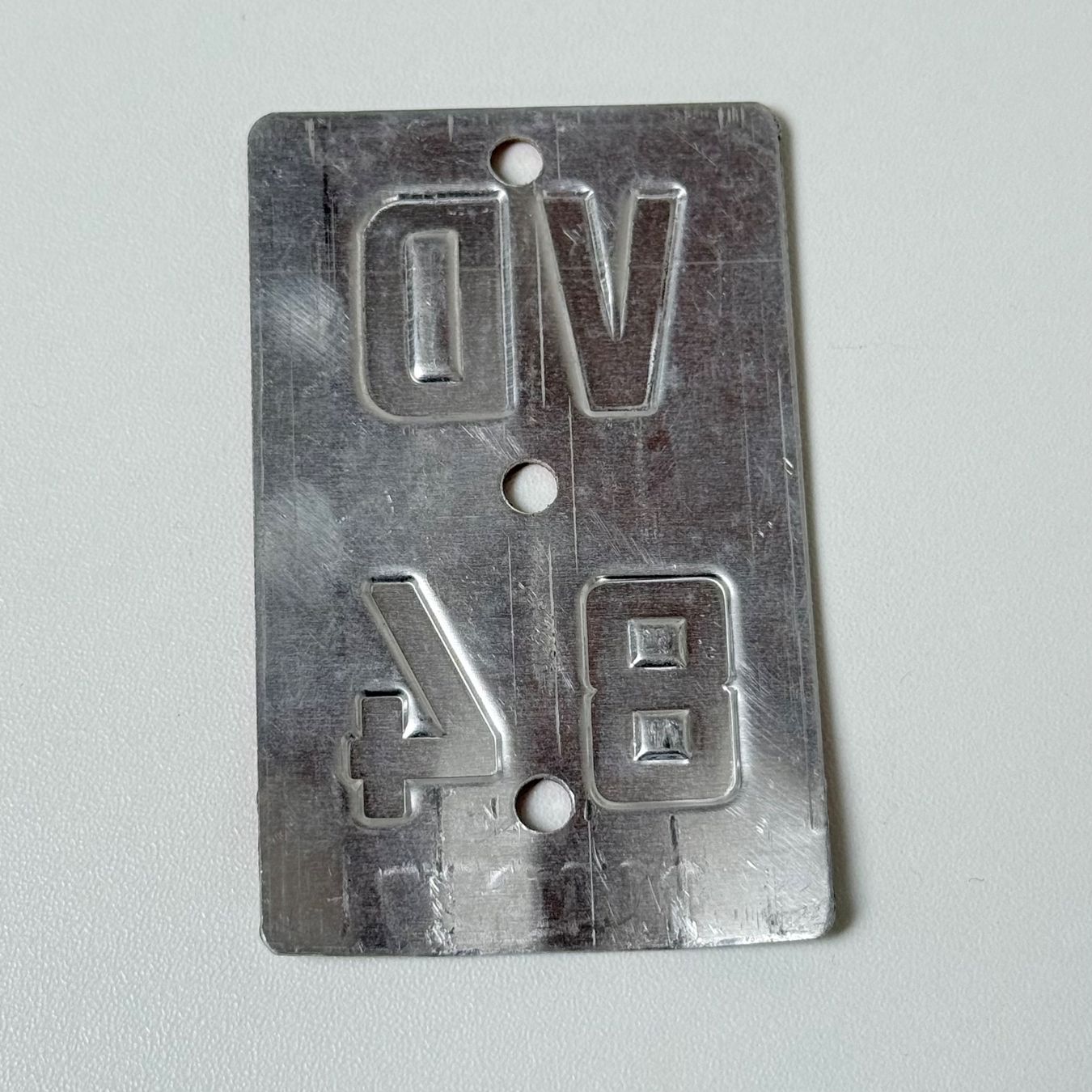 Insegne: Plaque de vélo Vaud VD 84 – Usato da Denges venduto da peumens 1
