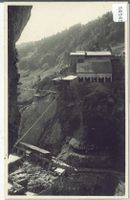 Kraftwerk Wäggithal - Baustelle der grossen Staumauer im Sch