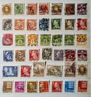 DANMARK DÄNEMARK SAMMLUNG ALTER BRIEFMARKEN GEBRAUCHT