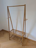 Kleiderständer / Flurgarderobe aus Bambus (mit Schuhablage)