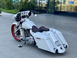 Motorrad custom weiss neuwertig