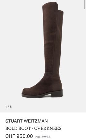 Stiefel Overknees. Stuart Weitzmann. Größe 37