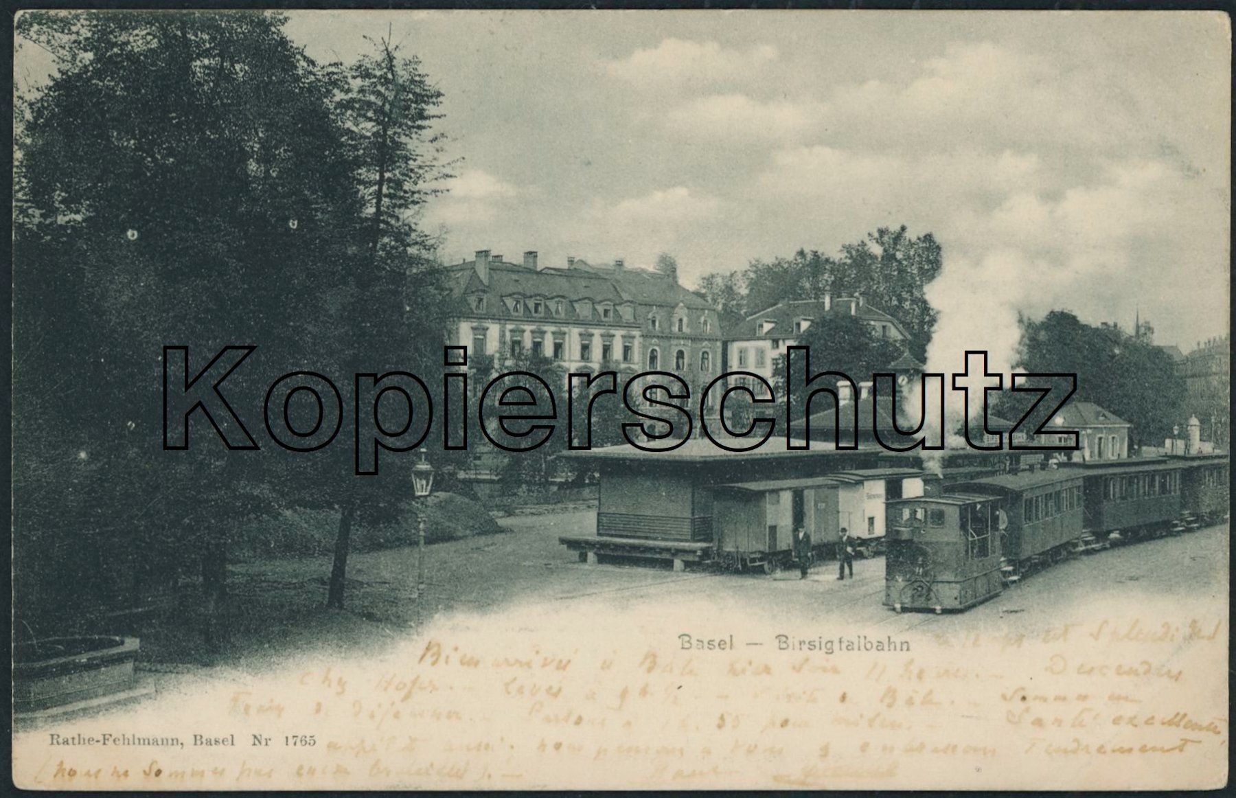 Cartoline postali: BS Basel - Bahnhof - Bahn BTB – Usato da Schindellegi venduto da leecollect