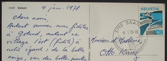 Ansichtskarten: GSTAAD – Gebraucht aus Jona von philajona 1