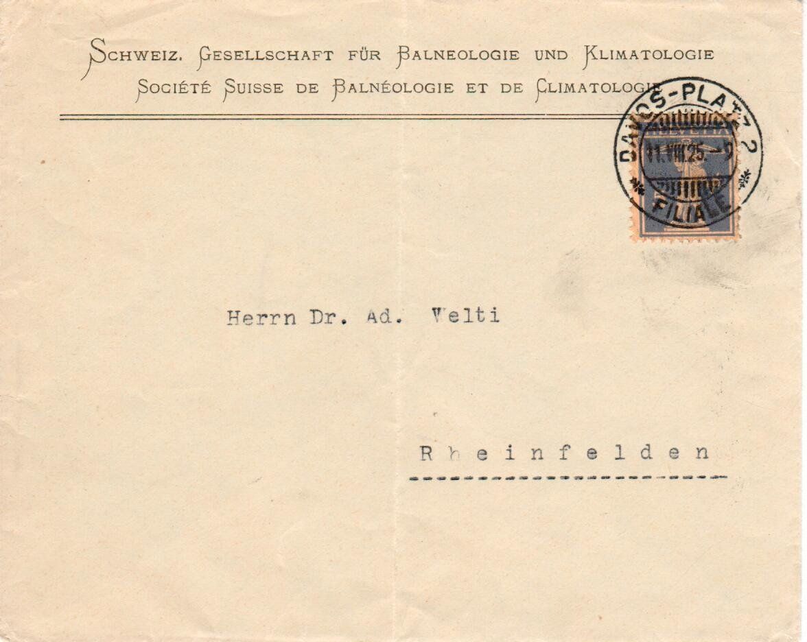Tutti i francobolli: Brief - Davos Platz 1925 – Usato da Wolhusen venduto da Curver9