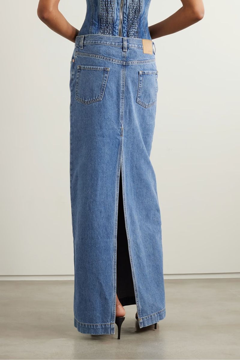 Magda Butrym Gonne: Magda Butrym Denim Maxi Skirt 34 – Nuovo (secondo la descrizione) da Genève venduto da kam_m6mq 7