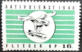 Soldatenmarke 2.WK, Flieger Kp 16, grün, Wi Fl 91