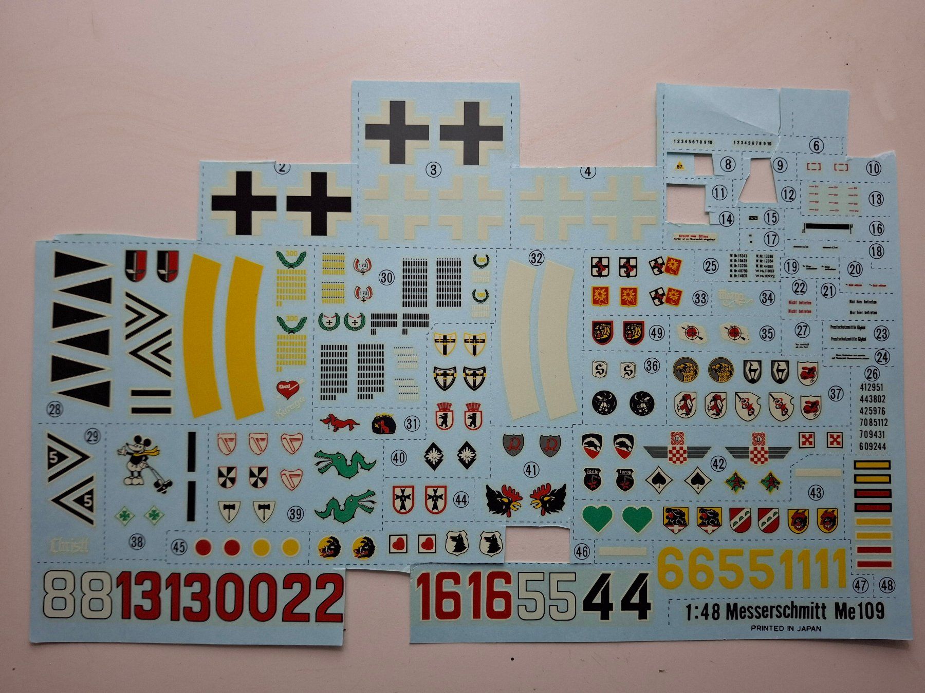 Kit di modellismo & Modellini statici: Decals Luftwaffe 1/48 – Usato da Steffisburg venduto da heziste