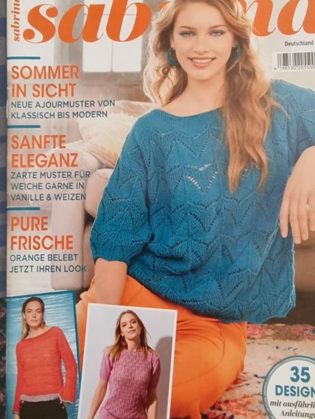 Riviste & Magazine: Strickheft Sabrina 4/23, Strickjournal – Nuovo e nell'imballaggio originale da geroldswil venduto da Gumball1