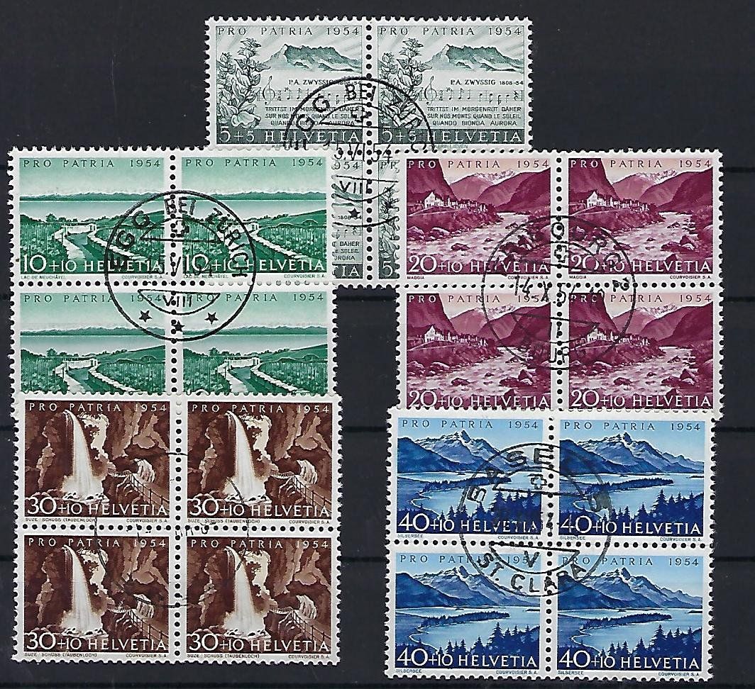 Tutti i francobolli: 1954  Pro Patria Viererblocks 14984 – Usato da Lunden venduto da Animus999