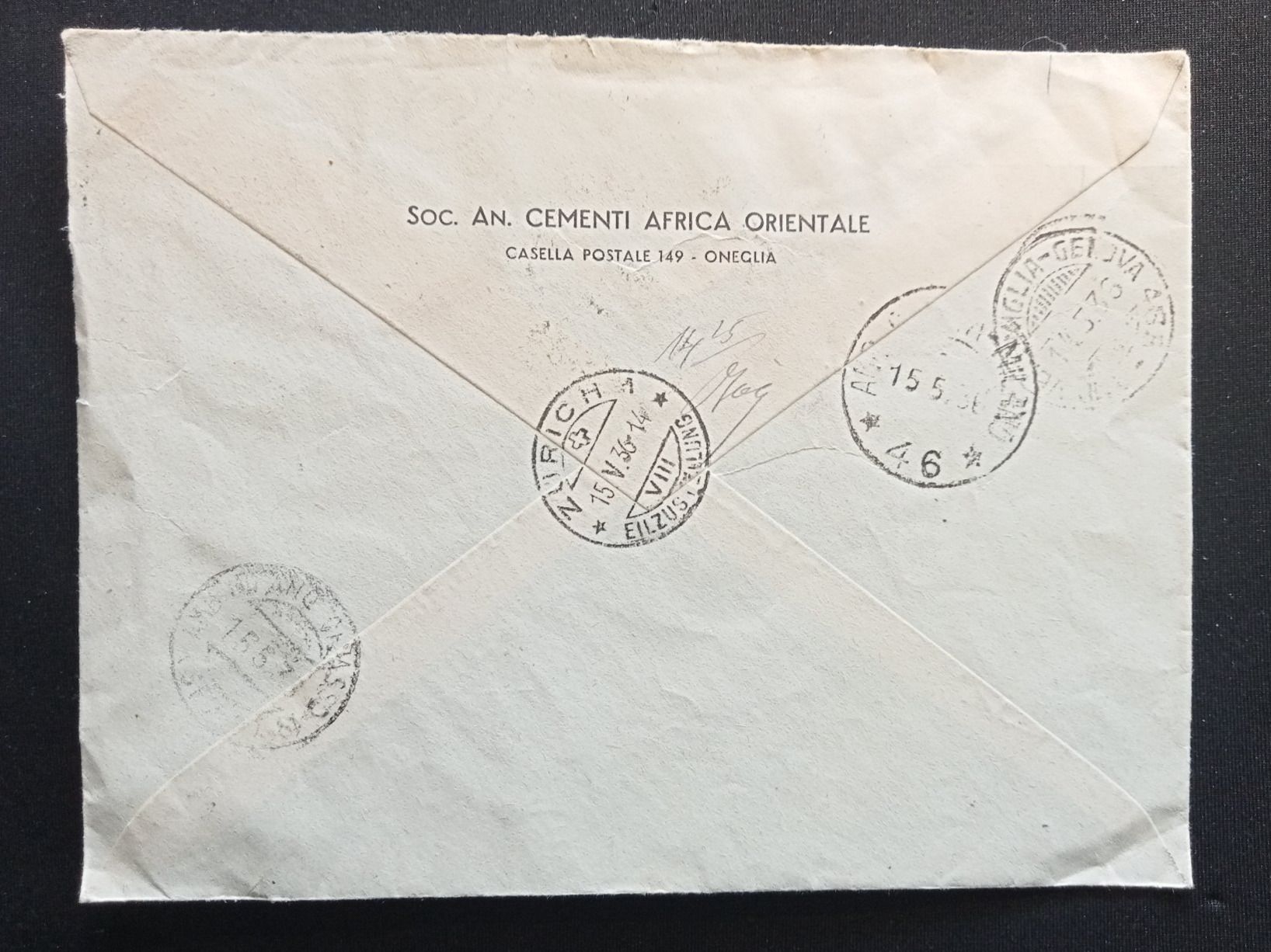 Buste & buste per spedizione: Italien gelaufen 1936 – Usato da Luzern venduto da Einh0rn 1