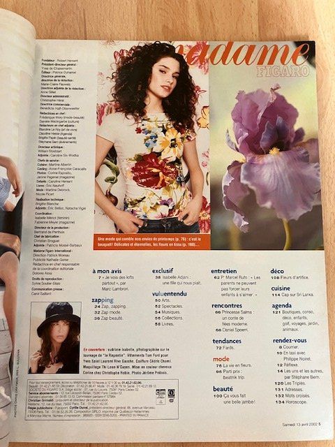 Zeitschriften & Magazine: Madame figaro mag. Isabelle Adjani 2002 – Gebraucht aus Les Ponts-de-Martel von Jolisa 2