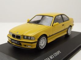 BMW M3 E36 Coupé 1992-1999 gelb / schwarz    1:43 von Solido