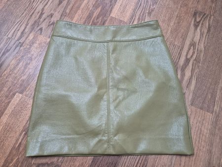 Olive green faux leather skirt size S from Babaton (Aritzia)
