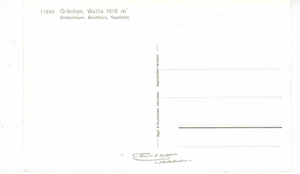 Cartoline postali: Grächen - Wallis – Usato da Wolhusen venduto da Curver9 1