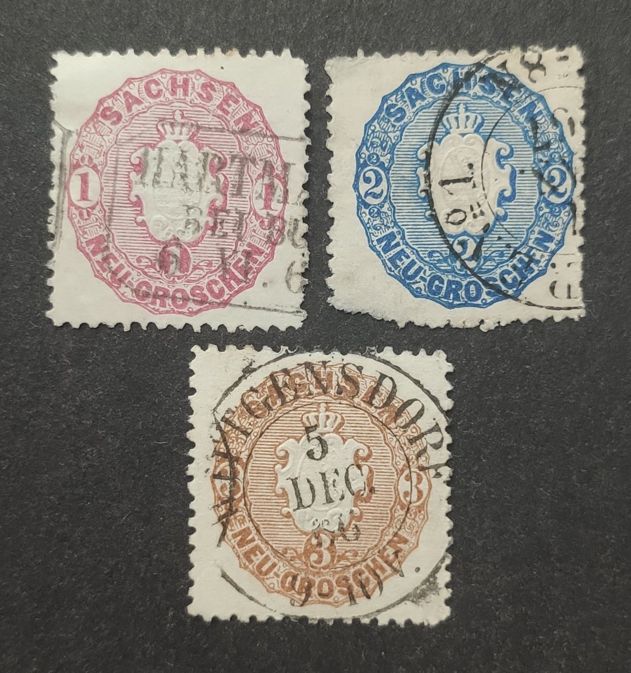 Tous les timbres: Sachsen 1863, gestempelte – D'occasion à Wil SG par Zazal