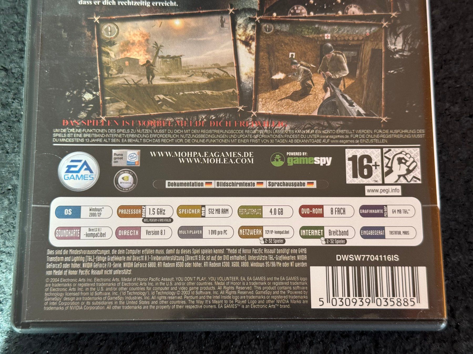Microsoft Spiele: Medal of Honor Pacific Assault PC-DVD Microsoft – Gebraucht aus Fribourg von tschjoly 3