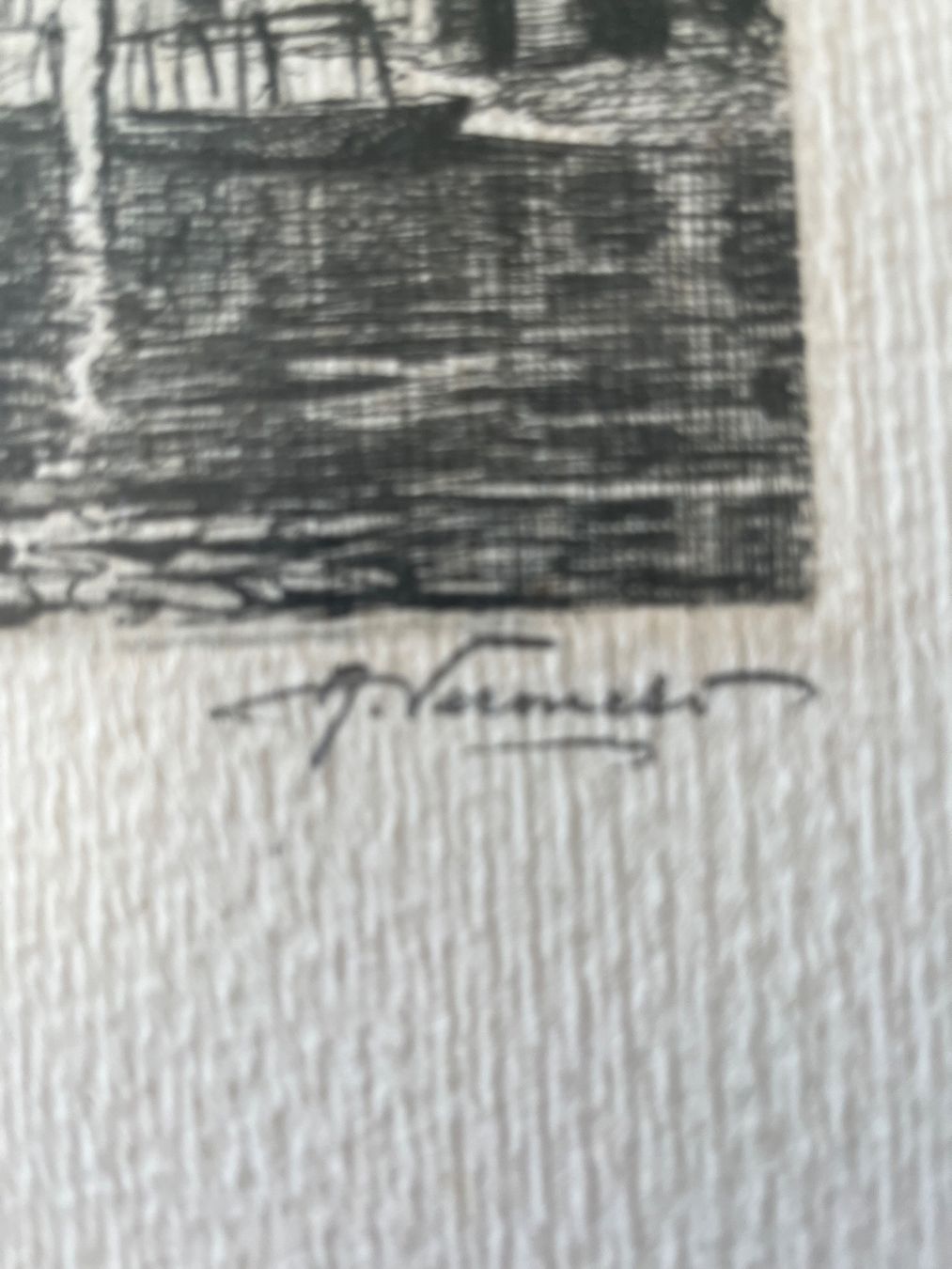 Grafica & Litografie: Alte signierte Lithographie – Usato da Döttingen venduto da zha_xh2w 3