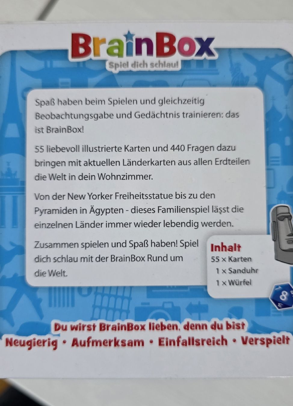 Giochi: Spiel Brain Box Rund um die Welt – Nuovo (secondo la descrizione) da Spreitenbach venduto da nicsusi01 3