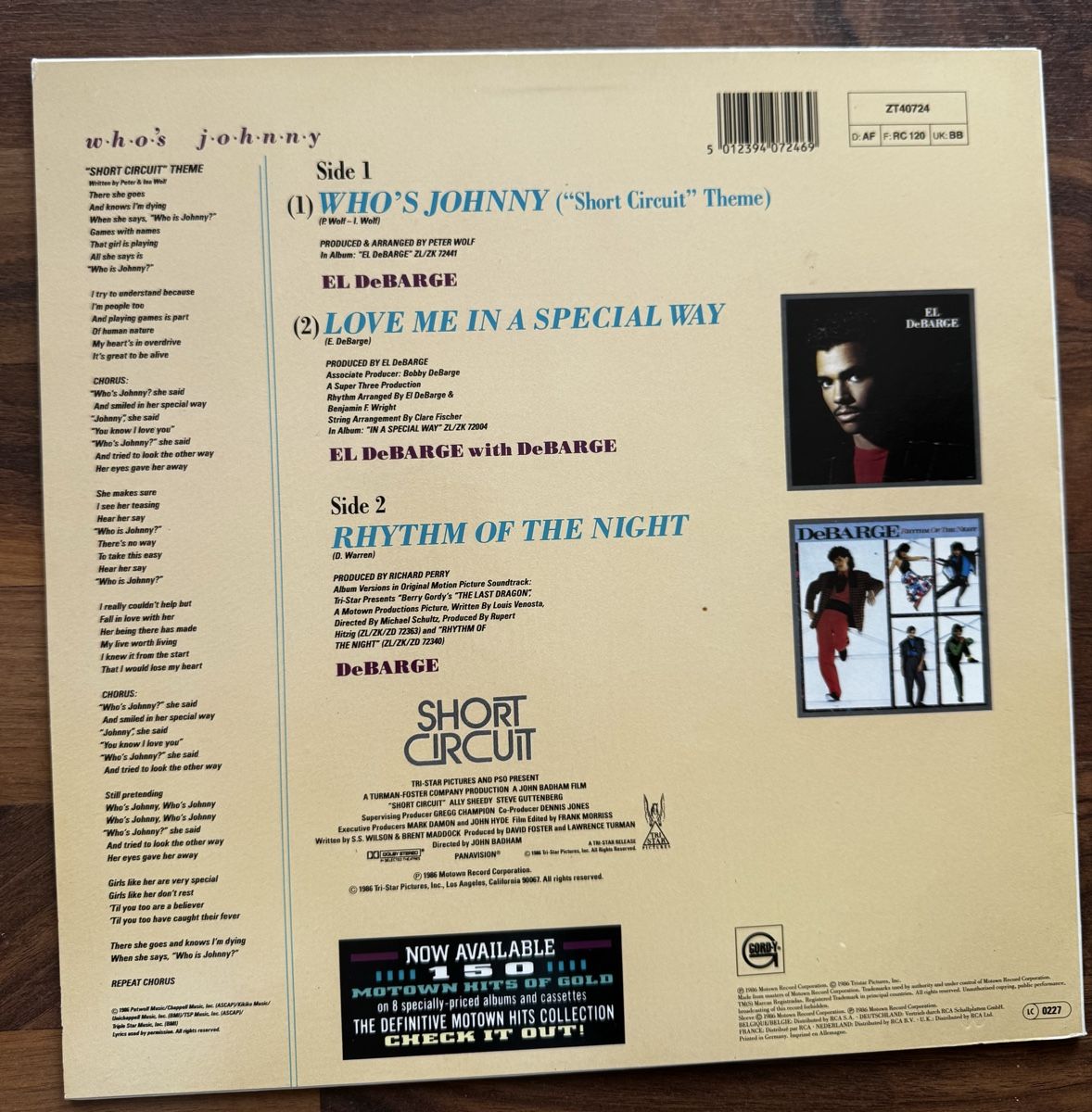 Schallplatten: El DeBarge -  Who's Johnny - 12" Maxi - 80s – Gebraucht aus Rorbas von BlackstarRecords 1