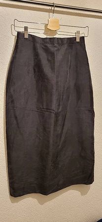 Langer Seidenrock schwarz Gr. S