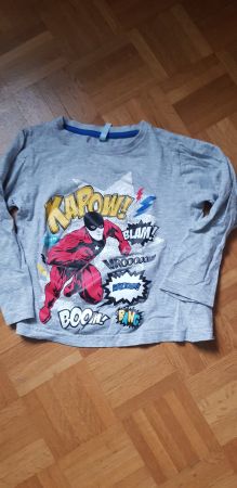 Langarmshirt Junge grau Gr. 6 Jahre (Gr. 116)