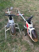 Kyosho - 2 hélicoptères Concept 30 + 1 carton de pièces 