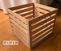 Holzkiste natur 37x37x32 cm gebraucht guter Zustand