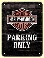 Blechschild 3D-HARLEY DAVIDSON-PARKING ONLY - 30 X 40 CM