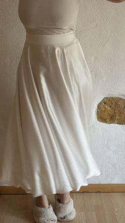 Eleganter weißer Maxi-Rock