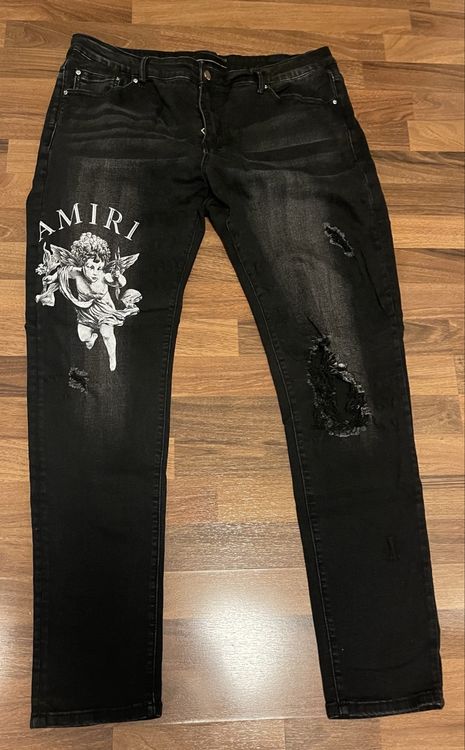 amiri jeans neri
