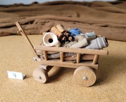 Wagen Schwarzenberger Krippenfiguren / Leiterwägeli N4