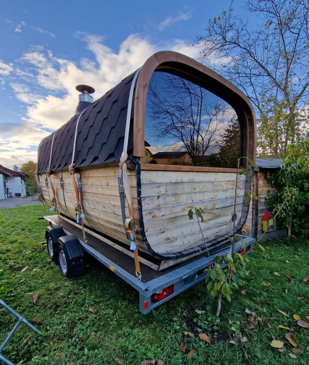 Mobile Sauna inkl. Anhänger fixfertig und betriebsbereit! Kaufen