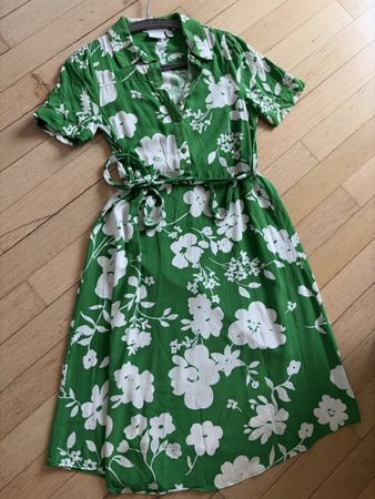 VILA Sommer Kleid grün gemustert Grösse 34