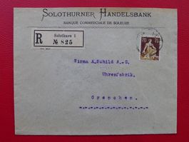 1908, Nr.114 auf seltener EINZELFRANKATUR, Kat: 500.-