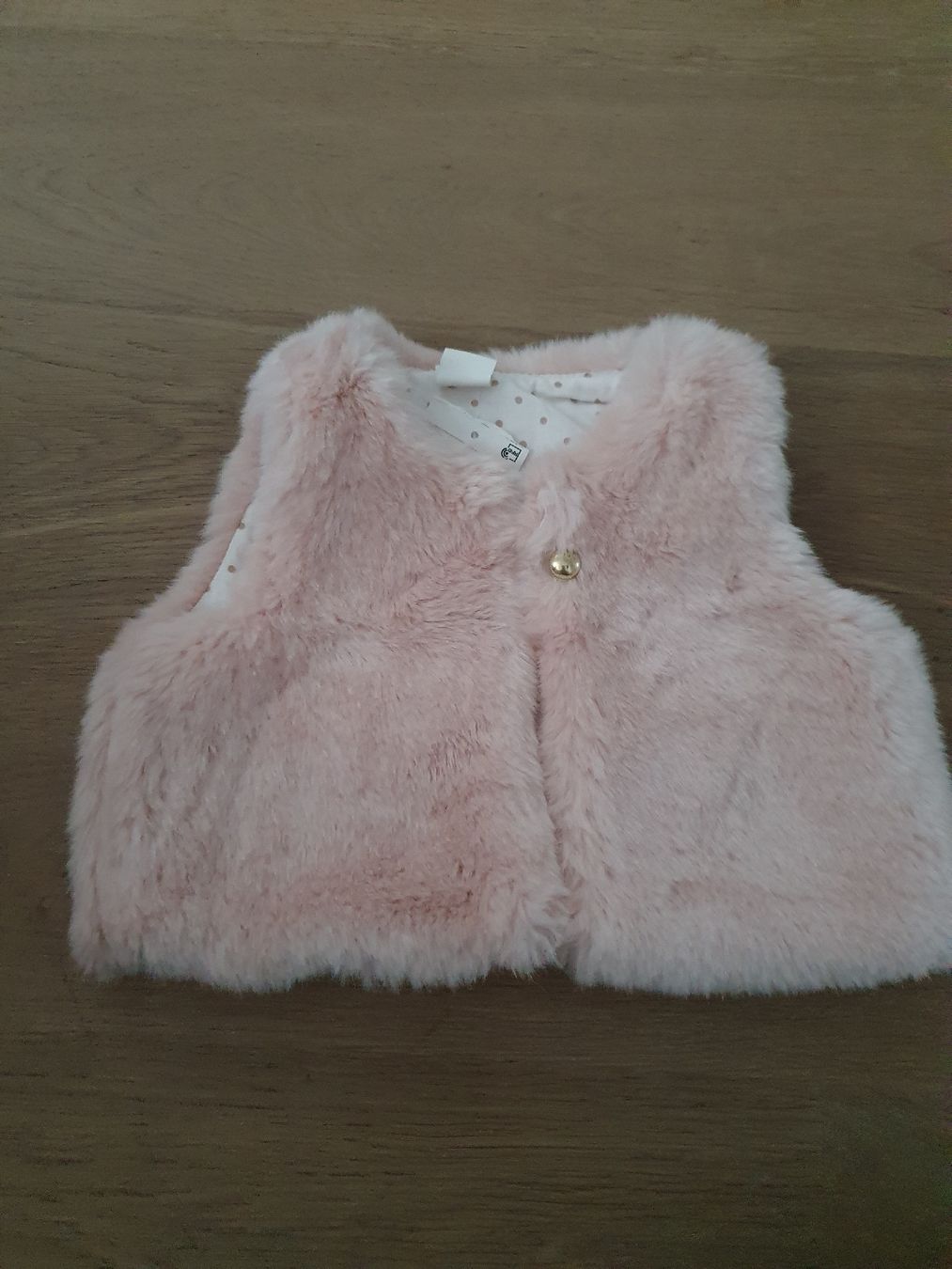 NEU Gilet Weste Flauschig Rosa Grösse 74 H&M (Neu und