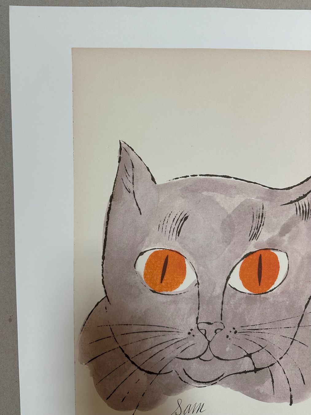Poster & Bilder: Warhol: Sam the Cat, POP Art 31/100 – Neu (gemäss Beschreibung) aus Meilen von Smgdesign 3