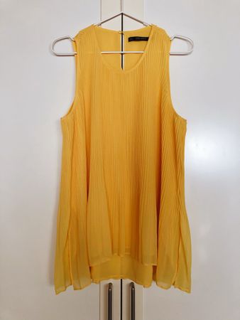 Zara plissiertes Blusentop | Grösse L (kleiner ausgemessen)