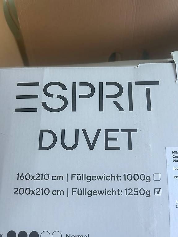 Coperte: Duvet 200/210 inkl. Anzug  – Usato da Gisikon venduto da mar_sx7k 1