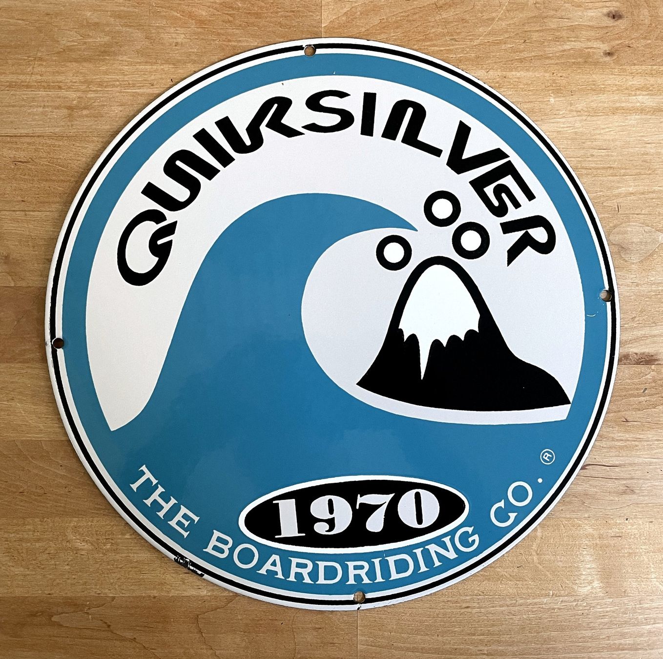 Insegne: Quicksilver Snowboard & Surf - Emailschild / Plaque émaillée – Usato da Savagnier venduto da Ne2065