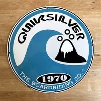 Quicksilver Snowboard & Surf - Emailschild / Plaque émaillée