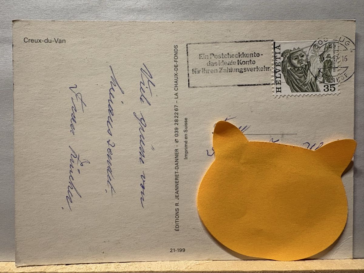 Ansichtskarten: AK von Creux du Van – Gebraucht aus Rümlang von Kartenpost1 1