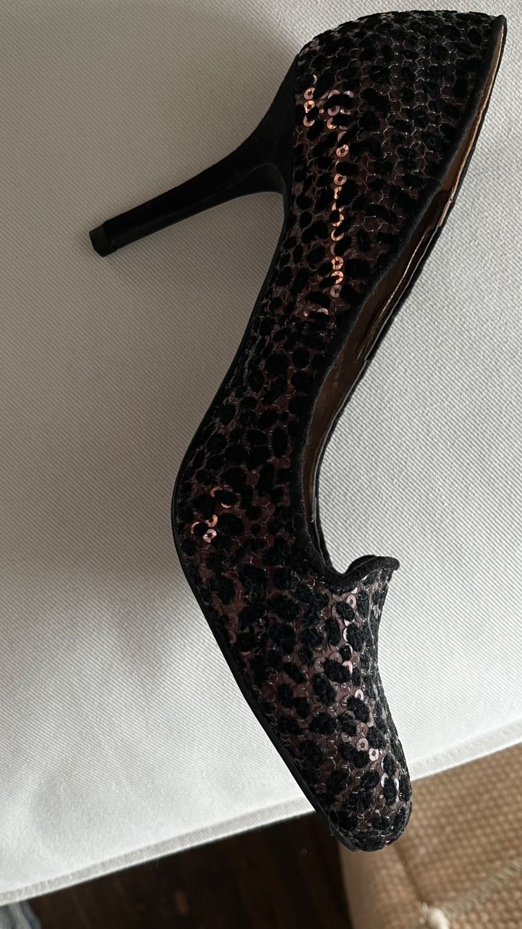 Damenschuhe: Klassische elegante Abendschuhe schwarz/braun mit Glitzereff – Neu (gemäss Beschreibung) aus Zürich von ann_ngp7 2