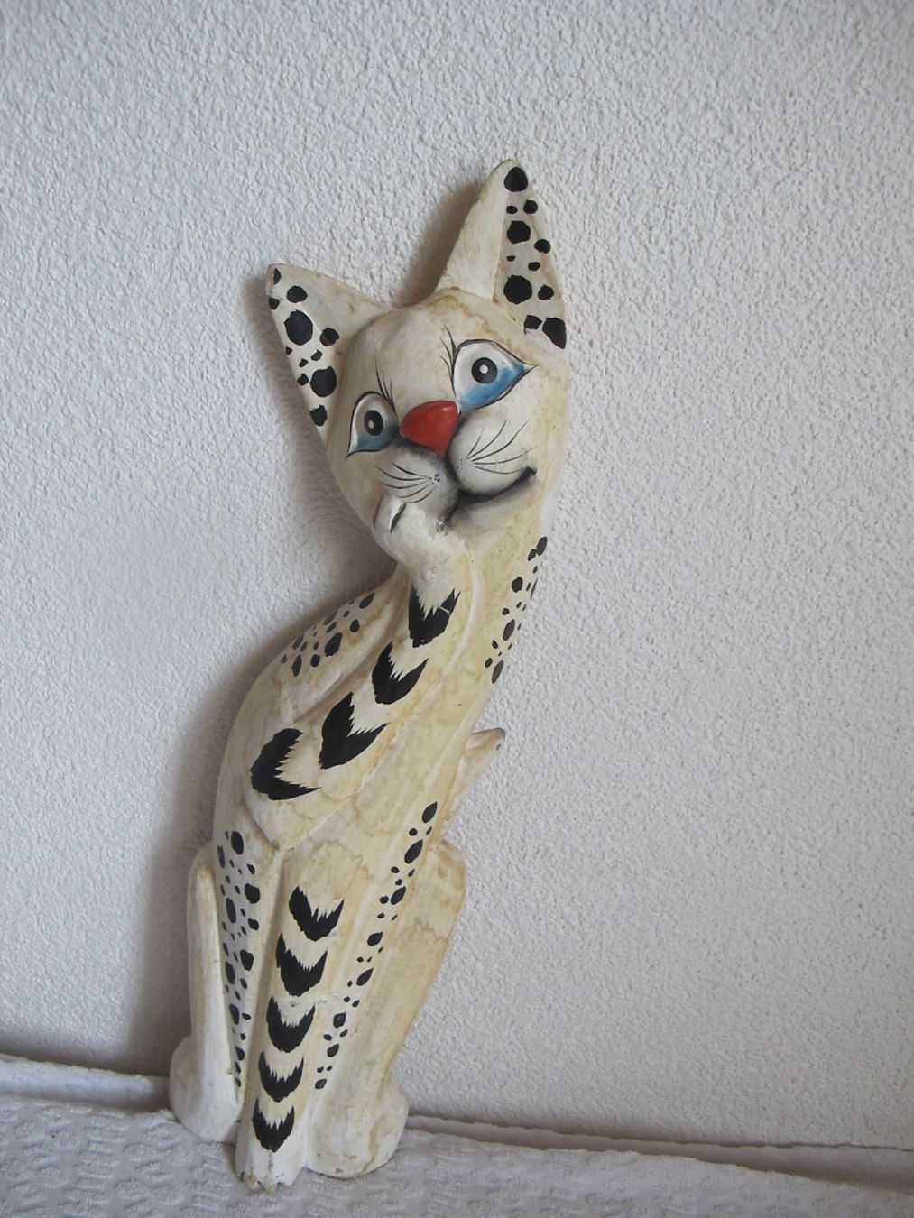 Statuette: Vintage figur aus holz Katze 50 cm – Usato da Löhningen venduto da Chimae67 1