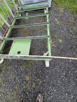Transportwagen für Glasplatten fahrbar grün gebraucht