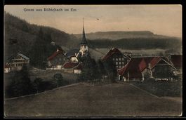 AK Röthenbach i. Em., Ortsansicht mit Kirche