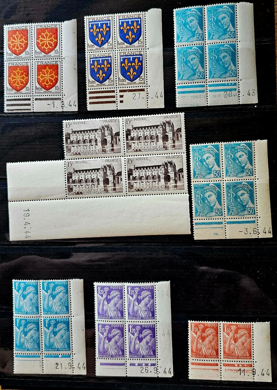 Alle Briefmarken: FRANCE coins datés ** – Neu (gemäss Beschreibung) aus Les Valettes von Nuba1